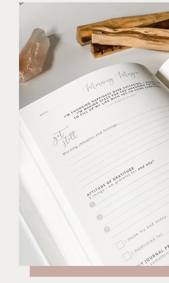 Daily ritual pages from the My Morning Magic Journal