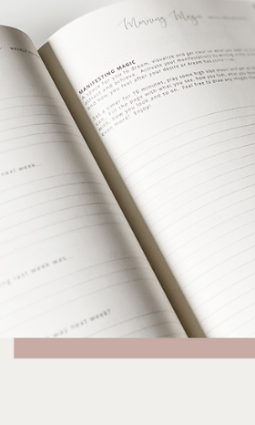 Weekly review pages from the My Morning Magic Journal